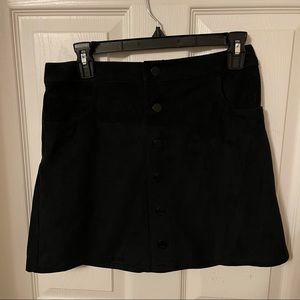 Button Down Mini Skirt